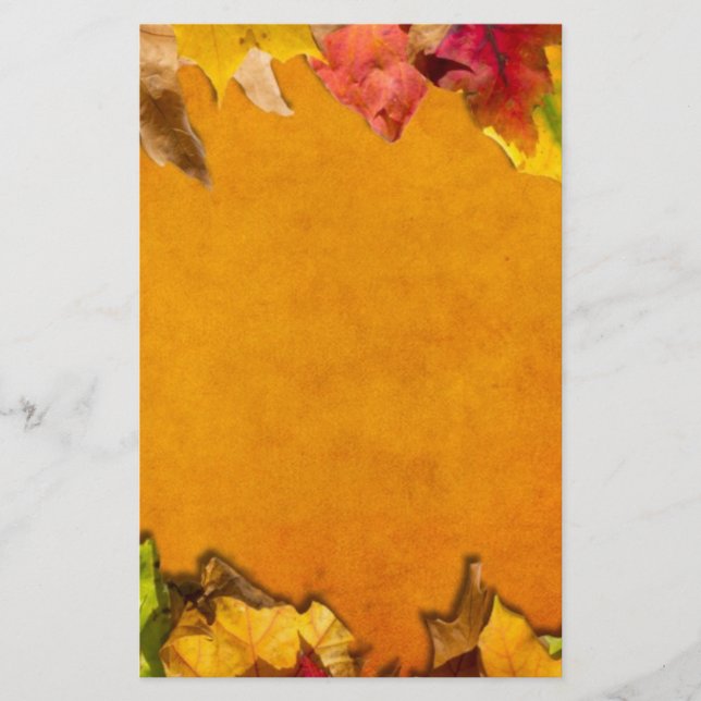 Autumn Leaves 1 Stationery (Front)