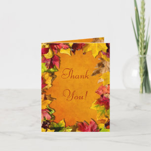 Autumn Leaves 1 Thank You Card