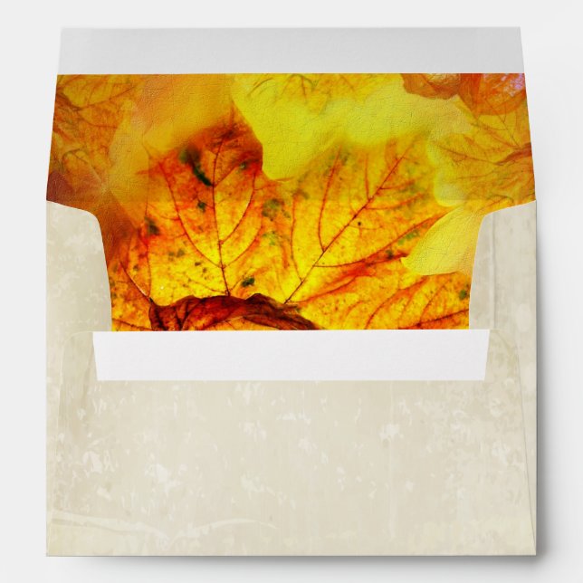Autumn Leaves 4 Envelope Options (Back (Bottom))