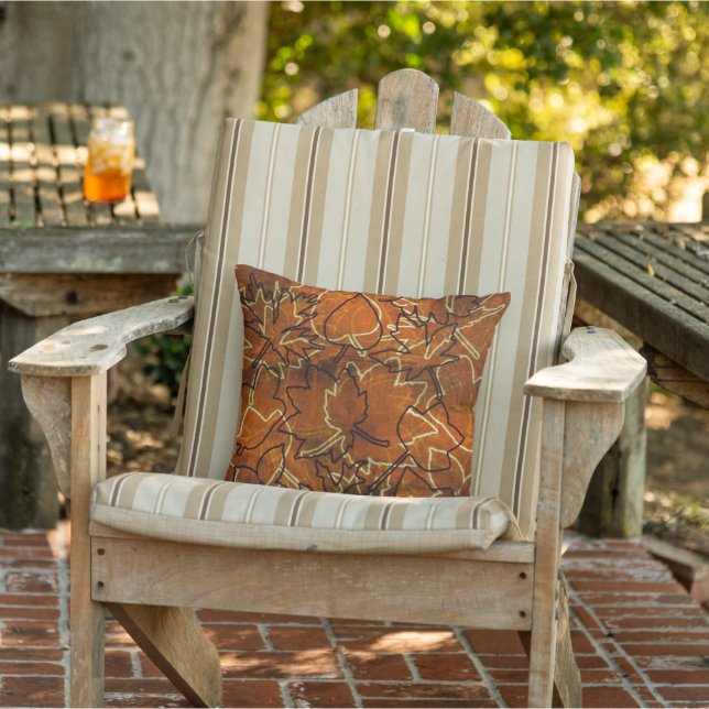 autumn leaves abstract  cushion (Chair)