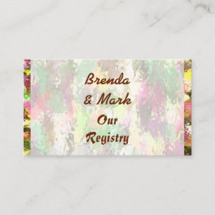 Autumn Leaves Abstract Registry Card