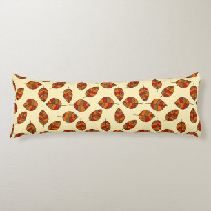 Autumn Leaves adjustable Red Leaf Pattern Body Cushion