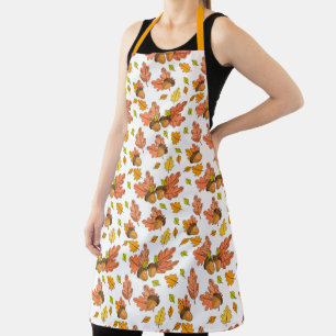 Autumn Leaves and Acorns Apron