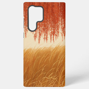 Autumn Leaves and Golden Field Phone Case