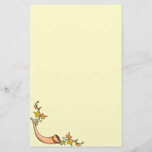 Autumn Leaves and Horn Stationery