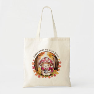 Autumn Leaves and Lattes Tote Bag