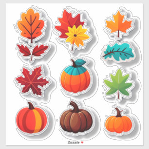 Autumn Leaves And Pumpkins Fall Decor For Crafts