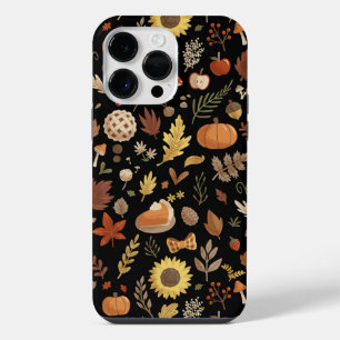 Autumn Leaves and Pumpkins Thanksgiving iPhone 14 Pro Max Case