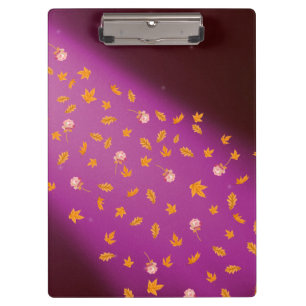 Autumn Leaves and Roses Clipboard