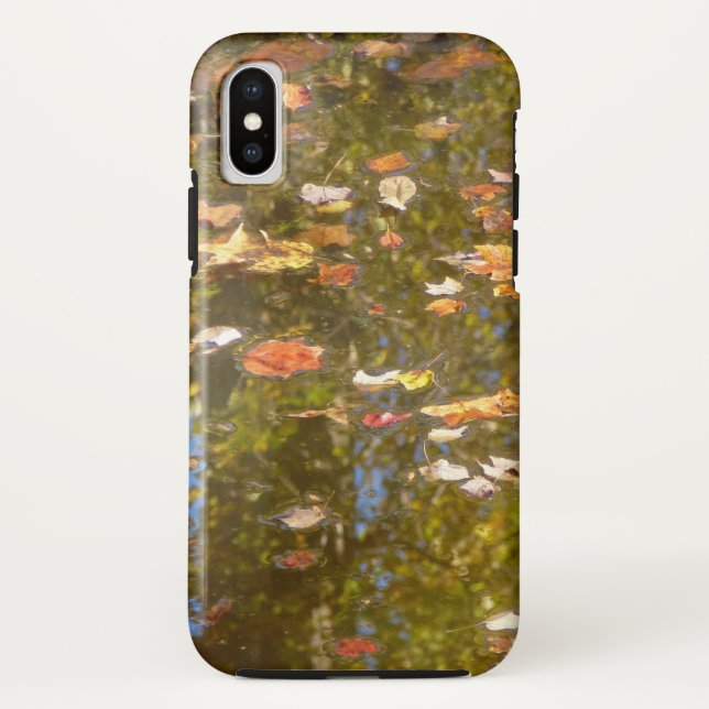 Autumn Leaves and Stream Reflection at Greenbelt Case-Mate iPhone Case (Back)