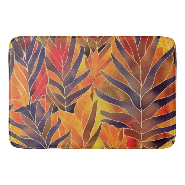 Autumn Leaves Bath Mat (Front)