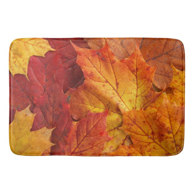 autumn leaves bath mat (Front)