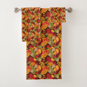 Autumn Leaves Bath Towel Set
