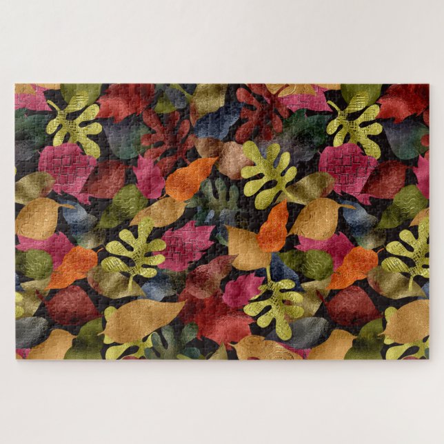 Autumn Leaves Beautiful Jigsaw Puzzle (Horizontal)