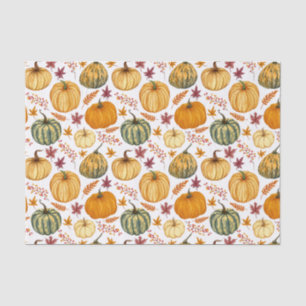 Autumn Leaves, Berries and Pumpkins  Tissue Paper
