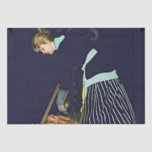 Autumn Leaves Bonfire by C Coles Phillips Tissue Paper
