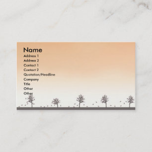 Autumn Leaves Business Card