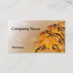 Autumn Leaves Business Card