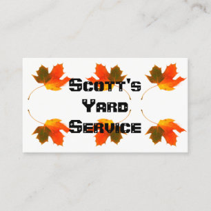 Autumn Leaves Business Card
