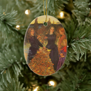 Autumn Leaves by Sir John Everett Millais Ceramic Ornament