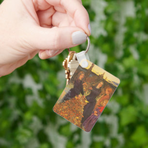 Autumn Leaves by Sir John Everett Millais Key Ring