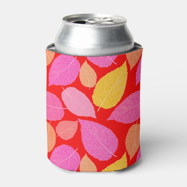 Autumn leaves . can cooler (Can Front)