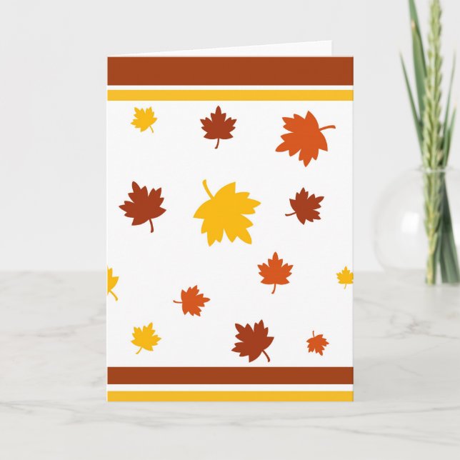 Autumn leaves - Card (Front)