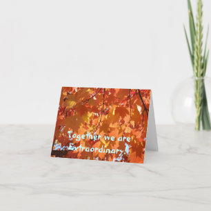 Autumn Leaves Cards Together we are Extraordinary!