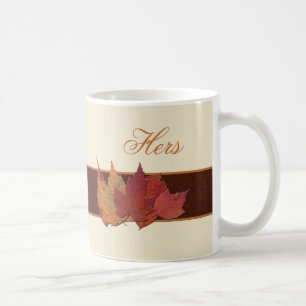 Autumn Leaves Ceramic "Hers" Mug