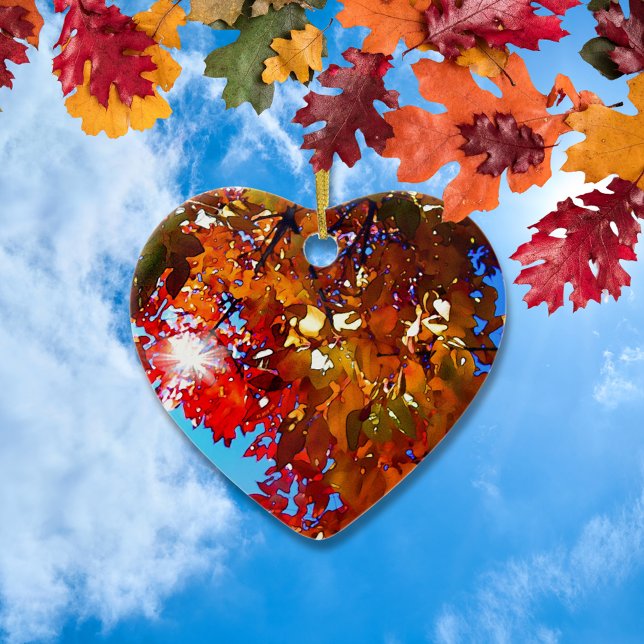 Autumn Leaves Ceramic Ornament (Creator Uploaded)