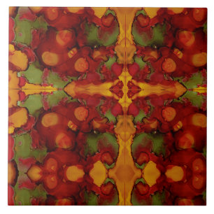 Autumn Leaves Ceramic Tile