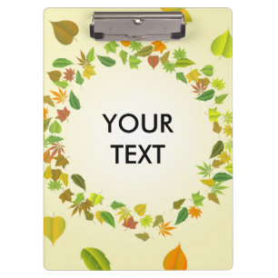 Autumn leaves clipboard