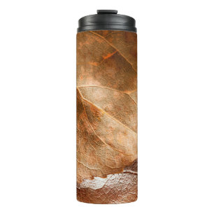 Autumn leaves closeupabstract,autumn,background,br thermal tumbler