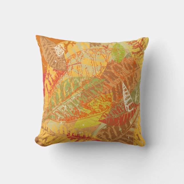 Autumn leaves cushion (Front)