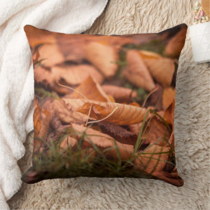 Autumn leaves cushion