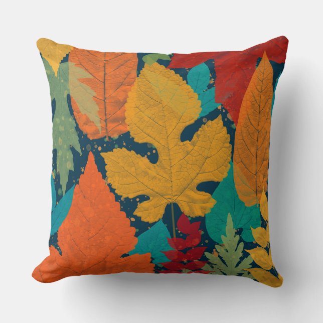 Autumn leaves cushion (Front)