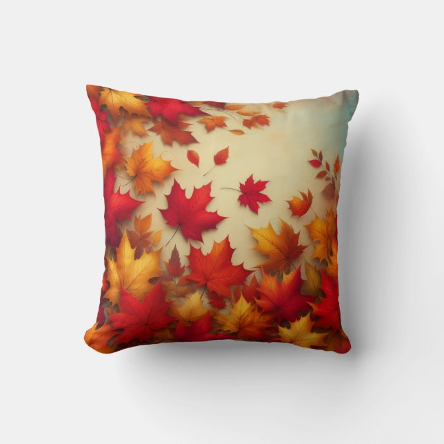 Autumn leaves cushion (Front)