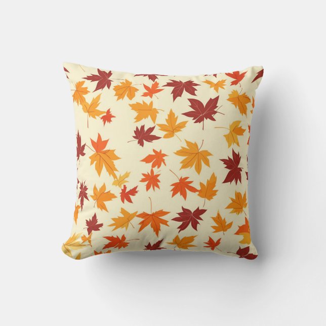 Autumn Leaves Decorative Pillow (Front)