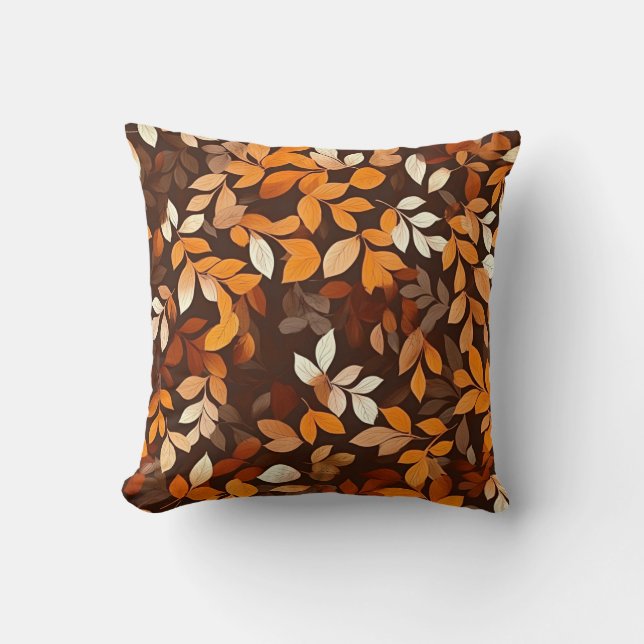 Autumn Leaves Decorative Pillow  (Front)