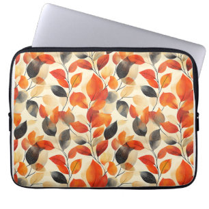 Autumn Leaves Elegance Seamless Pattern Laptop Sleeve