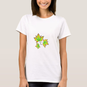 Autumn Leaves elegant fall botanical T-Shirt