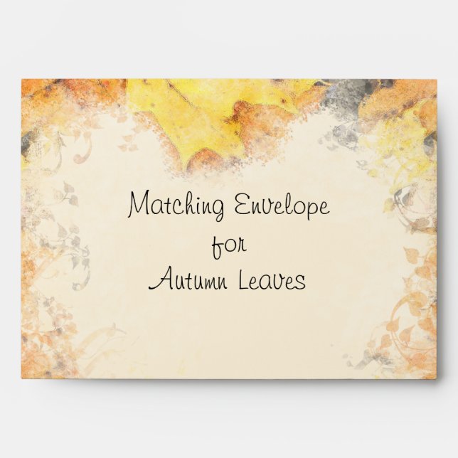 Autumn Leaves Envelope (Front)