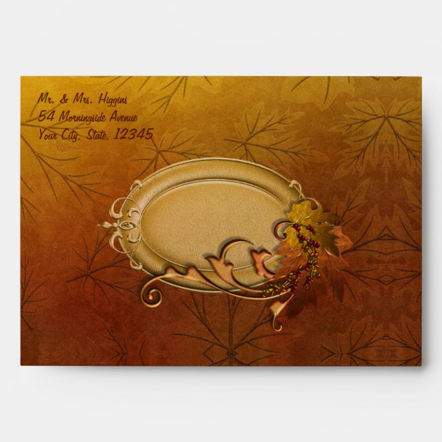 Autumn Leaves Envelope (Front)