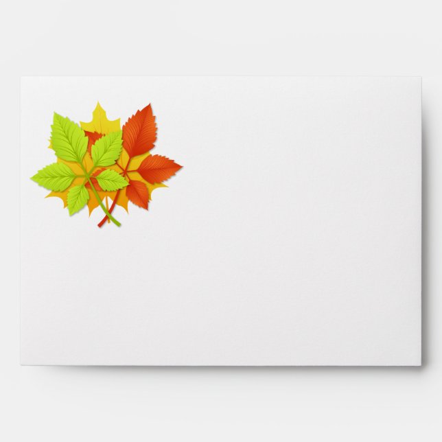 Autumn leaves envelope (Front)