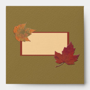 Autumn Leaves Envelope for 5.25" Square Invitation