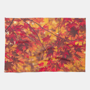Autumn Leaves Fall Color Nature Kitchen Towel