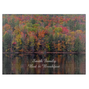 Autumn Leaves Fall Colour Scene Cutting Board