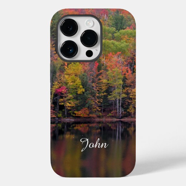 Autumn Leaves Fall Colour Scene Phone Case Vertica (Back)