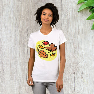 Autumn Leaves Fall Colourful Seasonal Leaf Art  T-Shirt