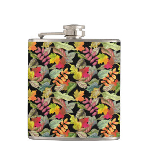 Autumn Leaves   Fall Colours Hip Flask